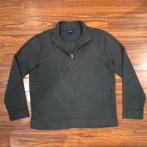 Faconnable Men’s Quater-Zip 100% Cotton Sweater - MENS SIZE LARGE